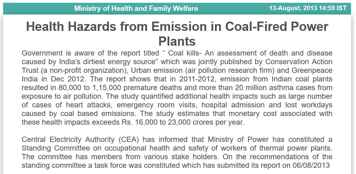 India Coal Power Plants
